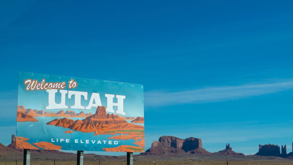 Utah Welcome Sign
