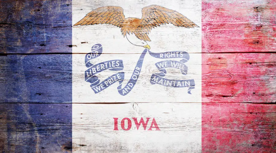 Iowa IA State Flag